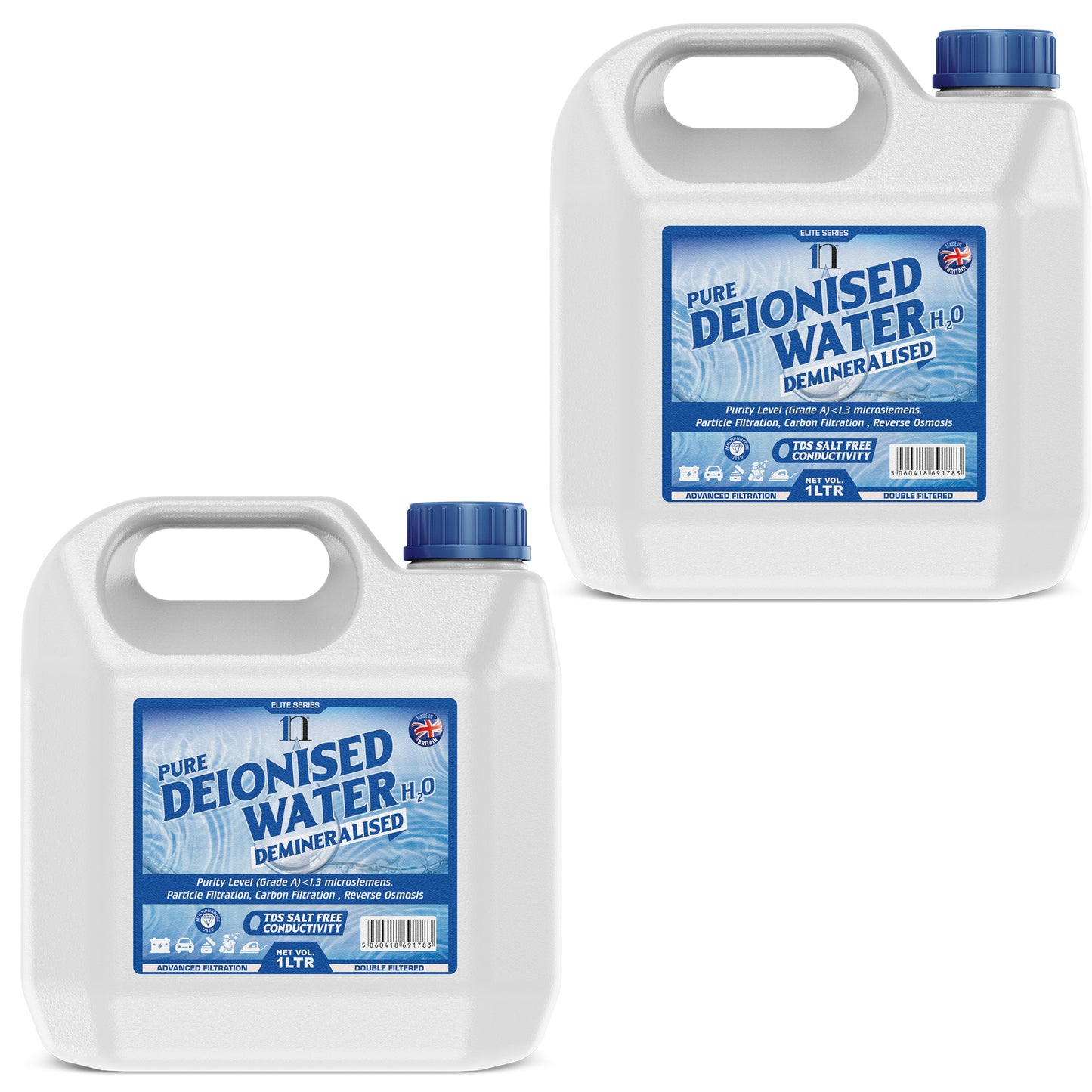 Pure Deionised Water 1L , 2.5L , 5L