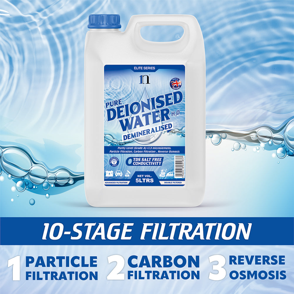 Pure Deionised Water 1L , 2.5L , 5L