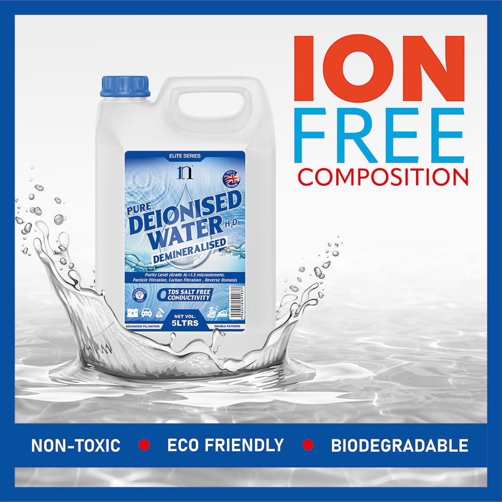 Pure Deionised Water 1L , 2.5L , 5L