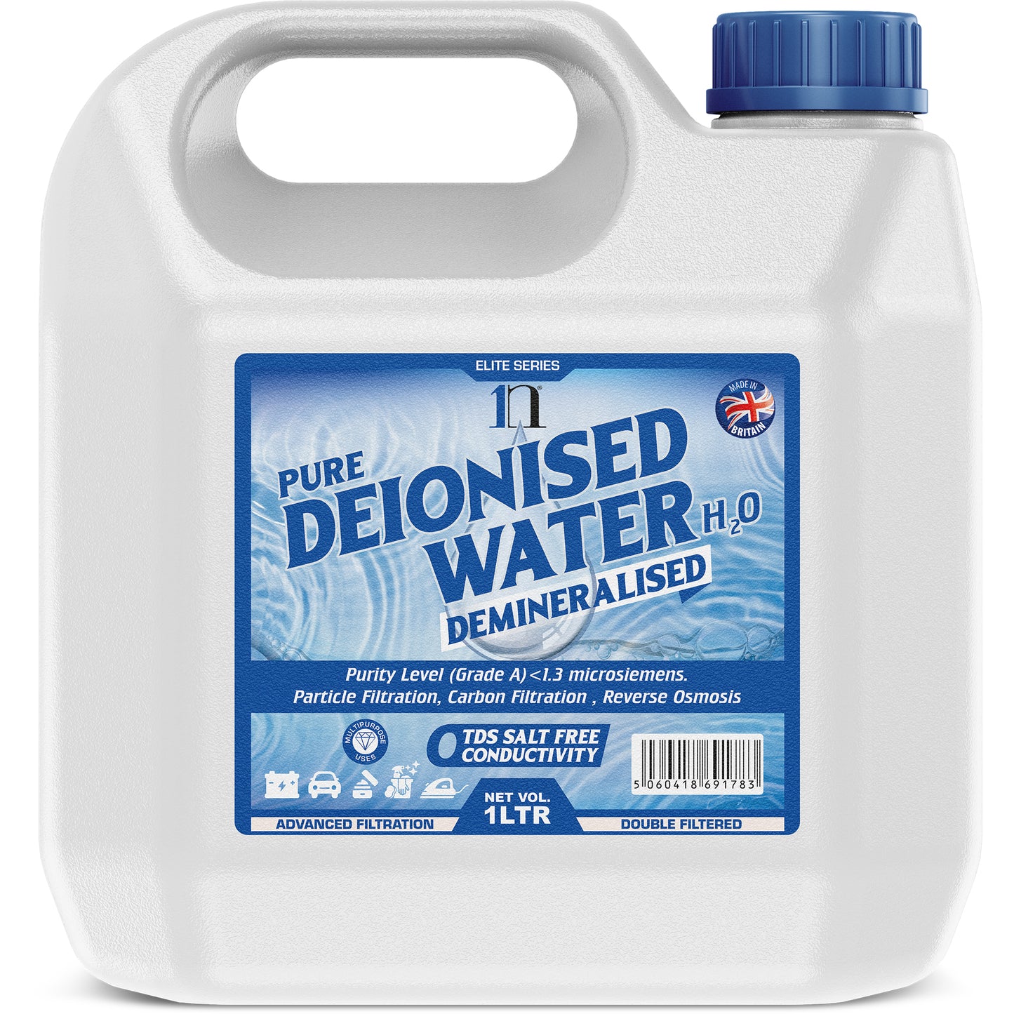 Pure Deionised Water 1L , 2.5L , 5L