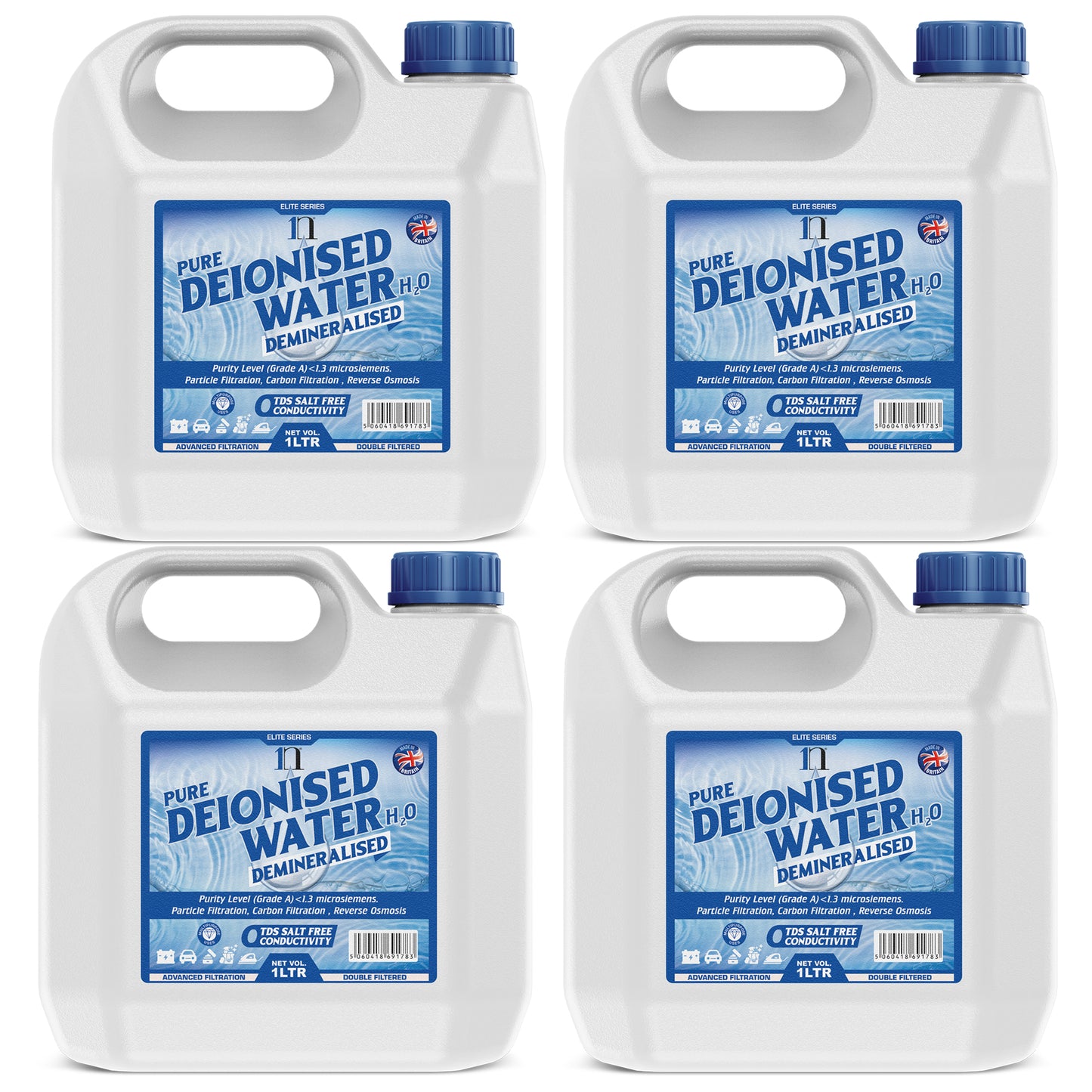Pure Deionised Water 1L , 2.5L , 5L