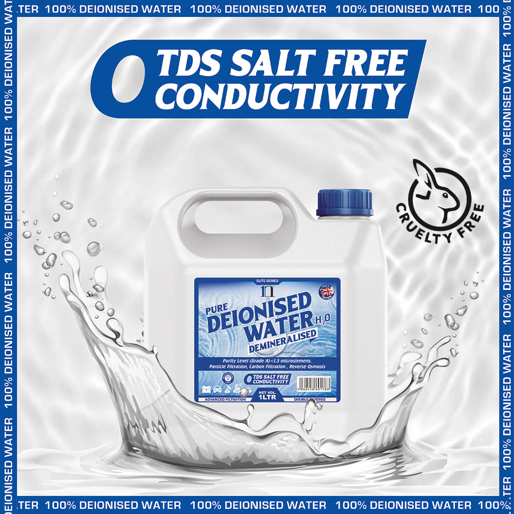 Pure Deionised Water 1L , 2.5L , 5L