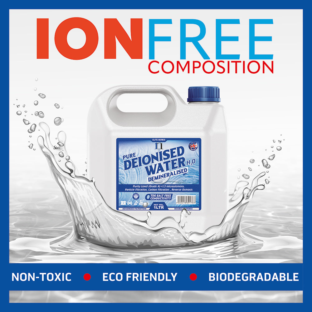 Pure Deionised Water 1L , 2.5L , 5L