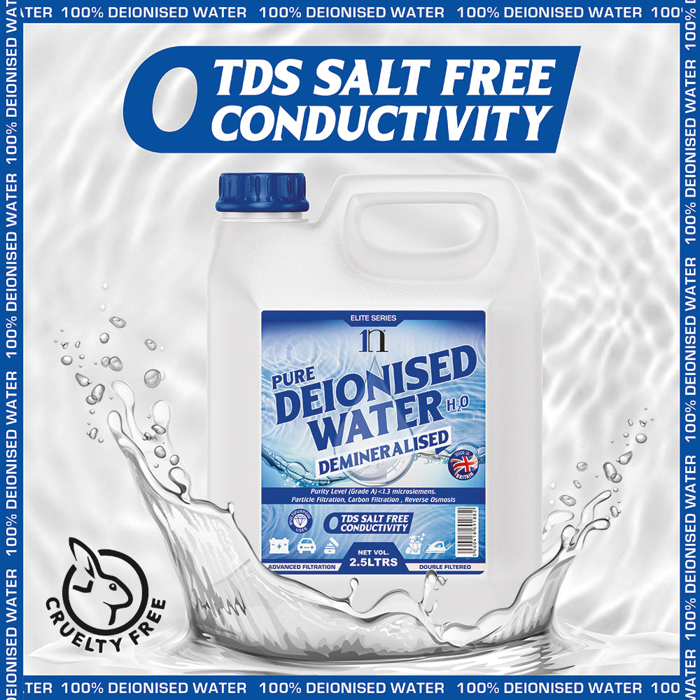Pure Deionised Water 1L , 2.5L , 5L