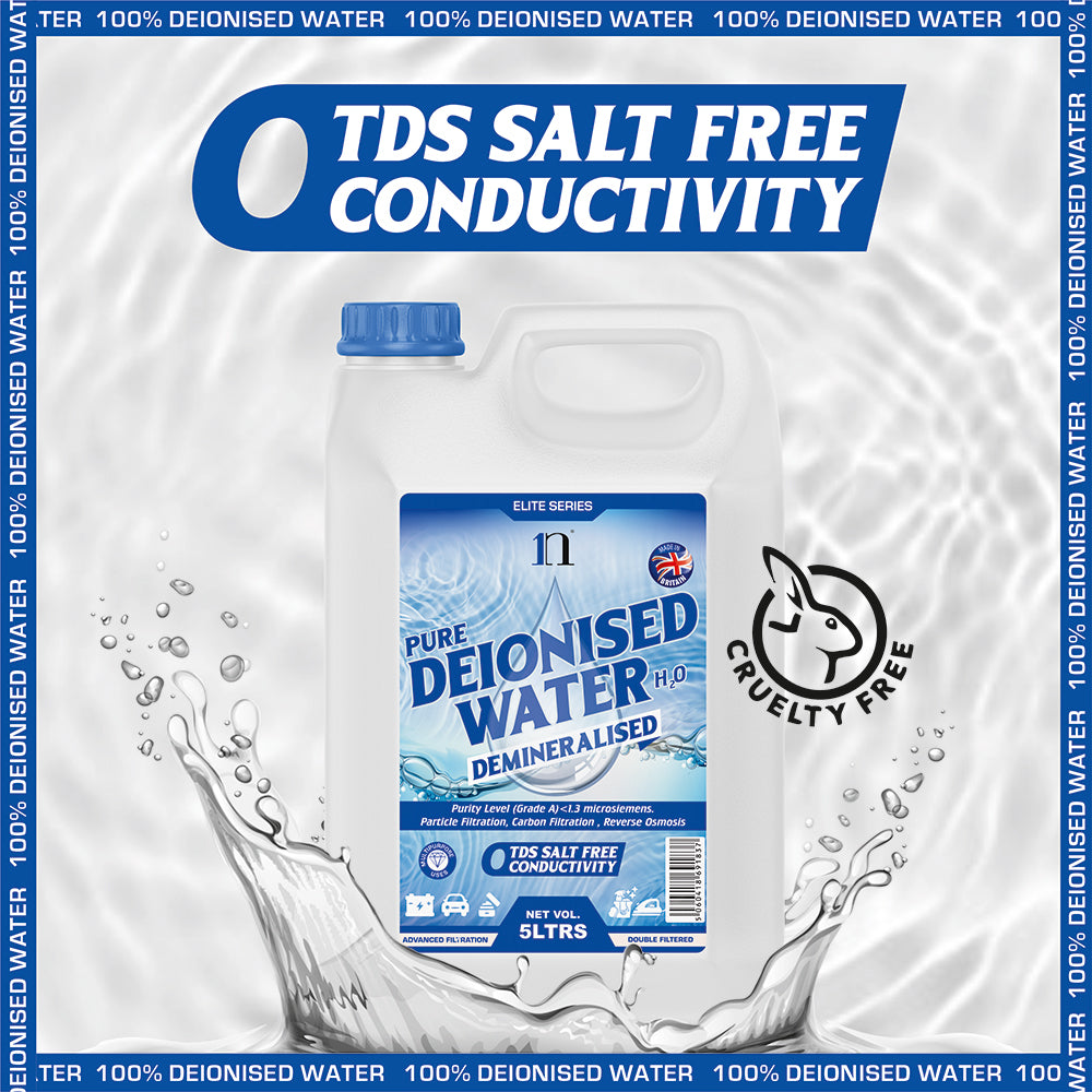 Pure Deionised Water 1L , 2.5L , 5L