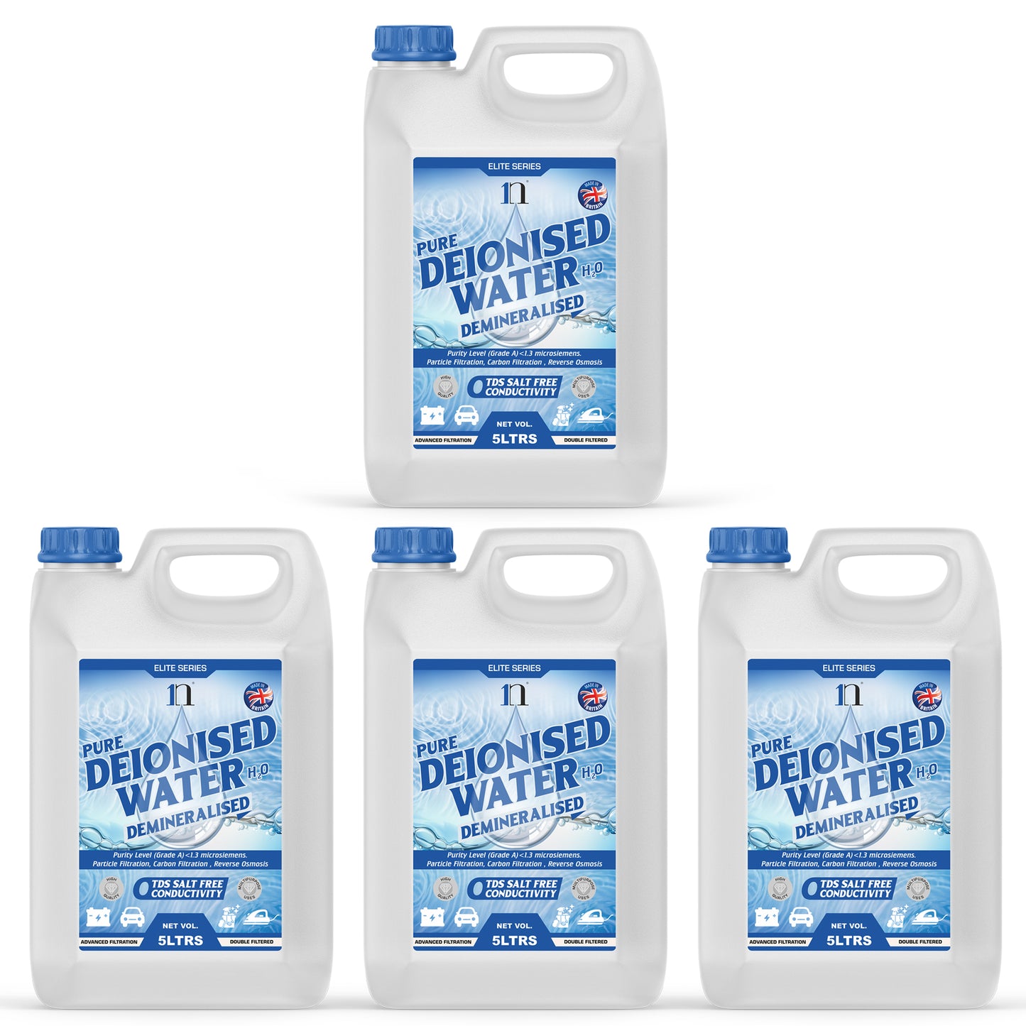 Pure Deionised Water 1L , 2.5L , 5L