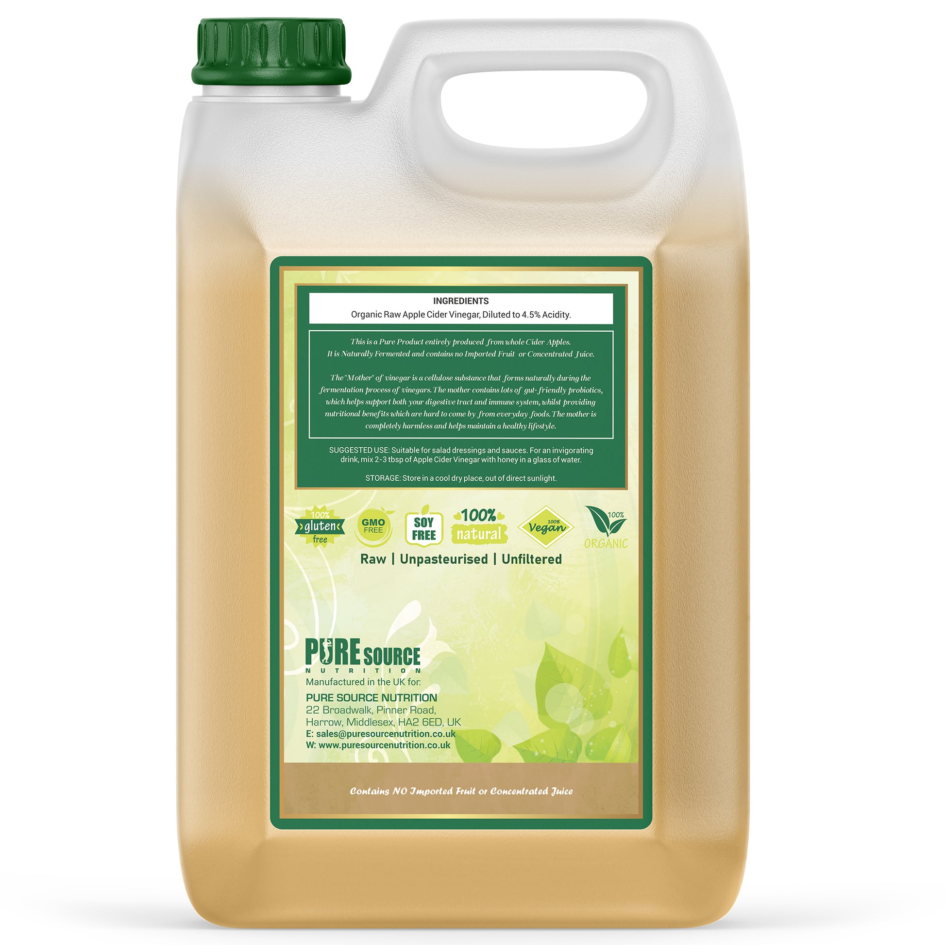 Pure Source Nutrition Apple Cider Vinegar