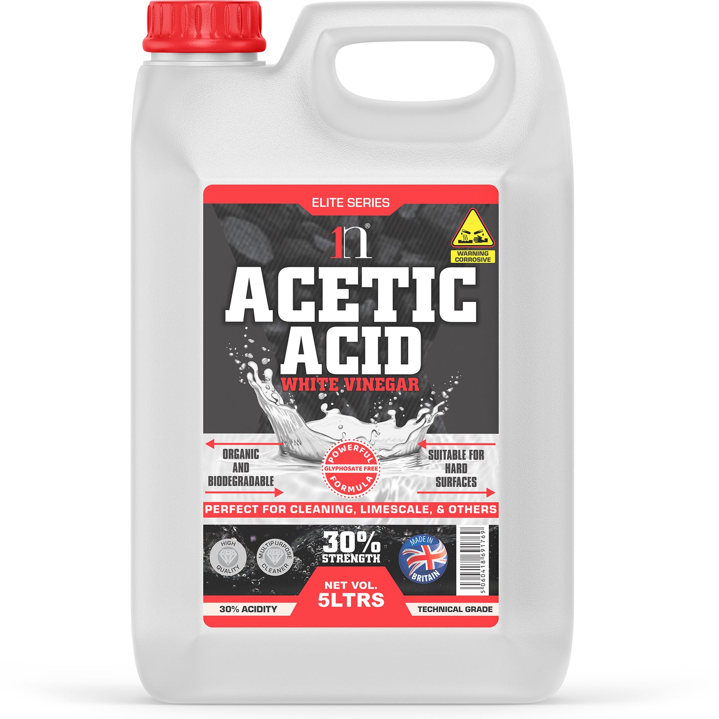 1ne Nutrition Acetic Acid 30% White Vinegar 5Litre