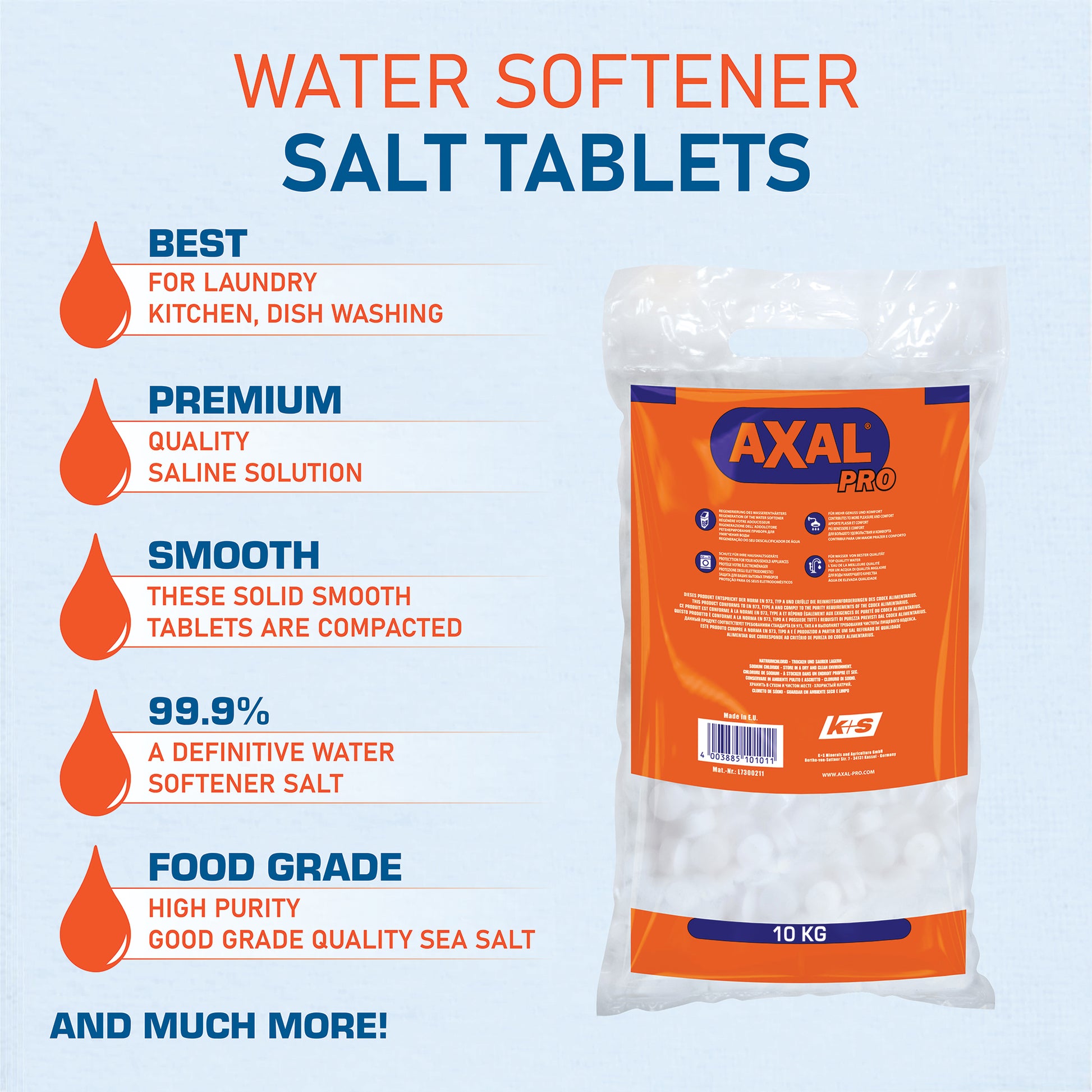 AXAL PRO Vacuum Salt Tablets 10kg Bag