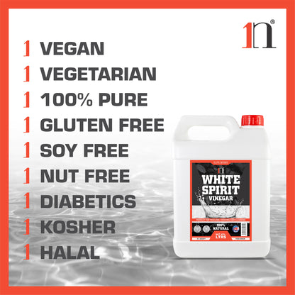 1ne White Spirit Vinegar 5Litre - 5% Strength