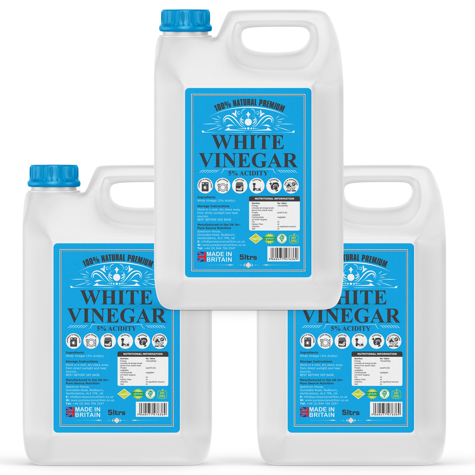 Pure Source Nutrition White Vinegar 5% Strength - Blue Label
