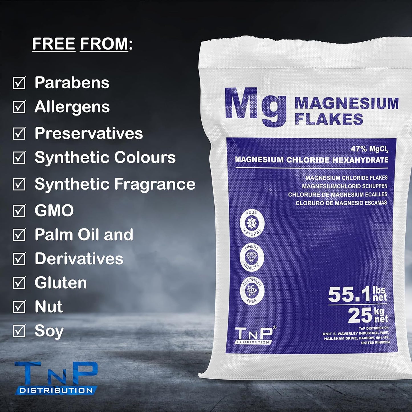 Magnesium Flakes 25Kg