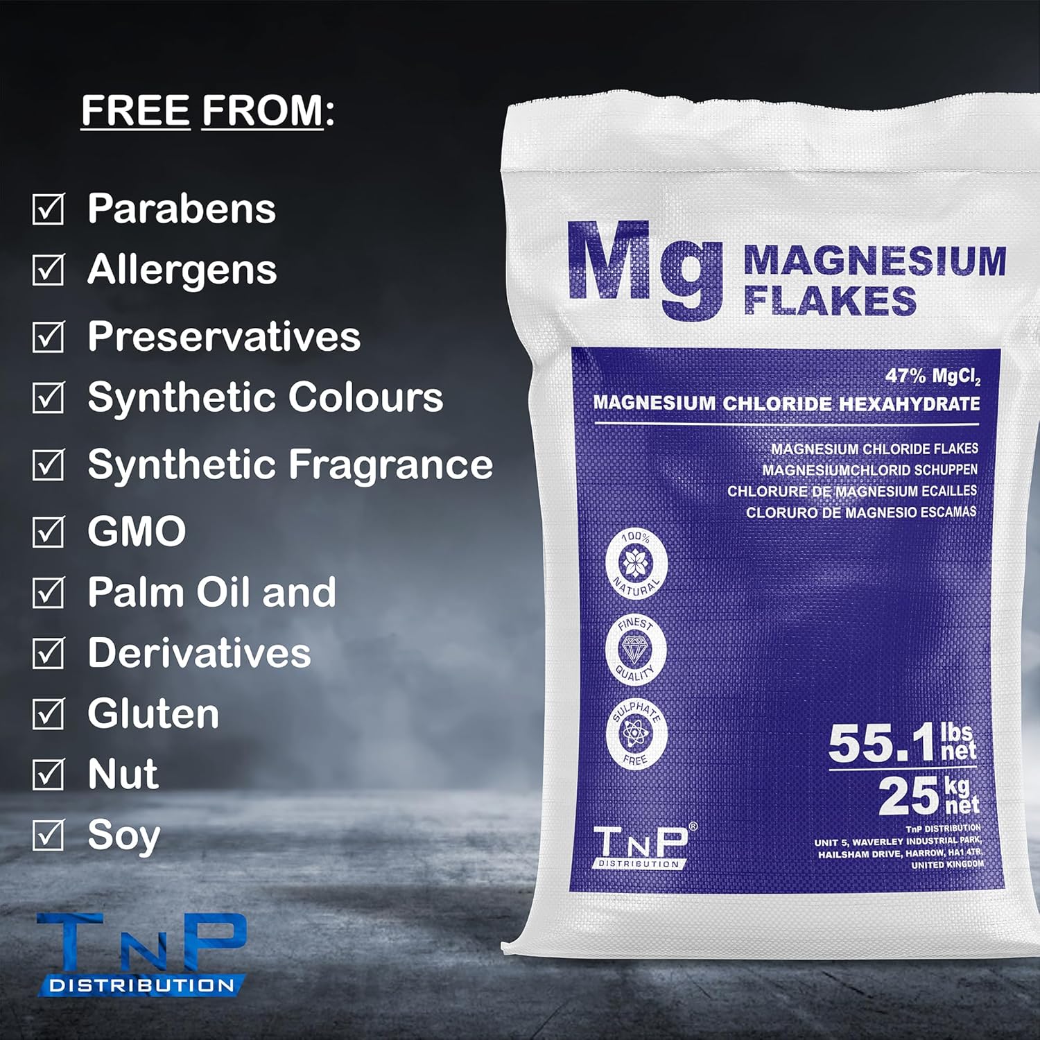 Magnesium Flakes 25Kg