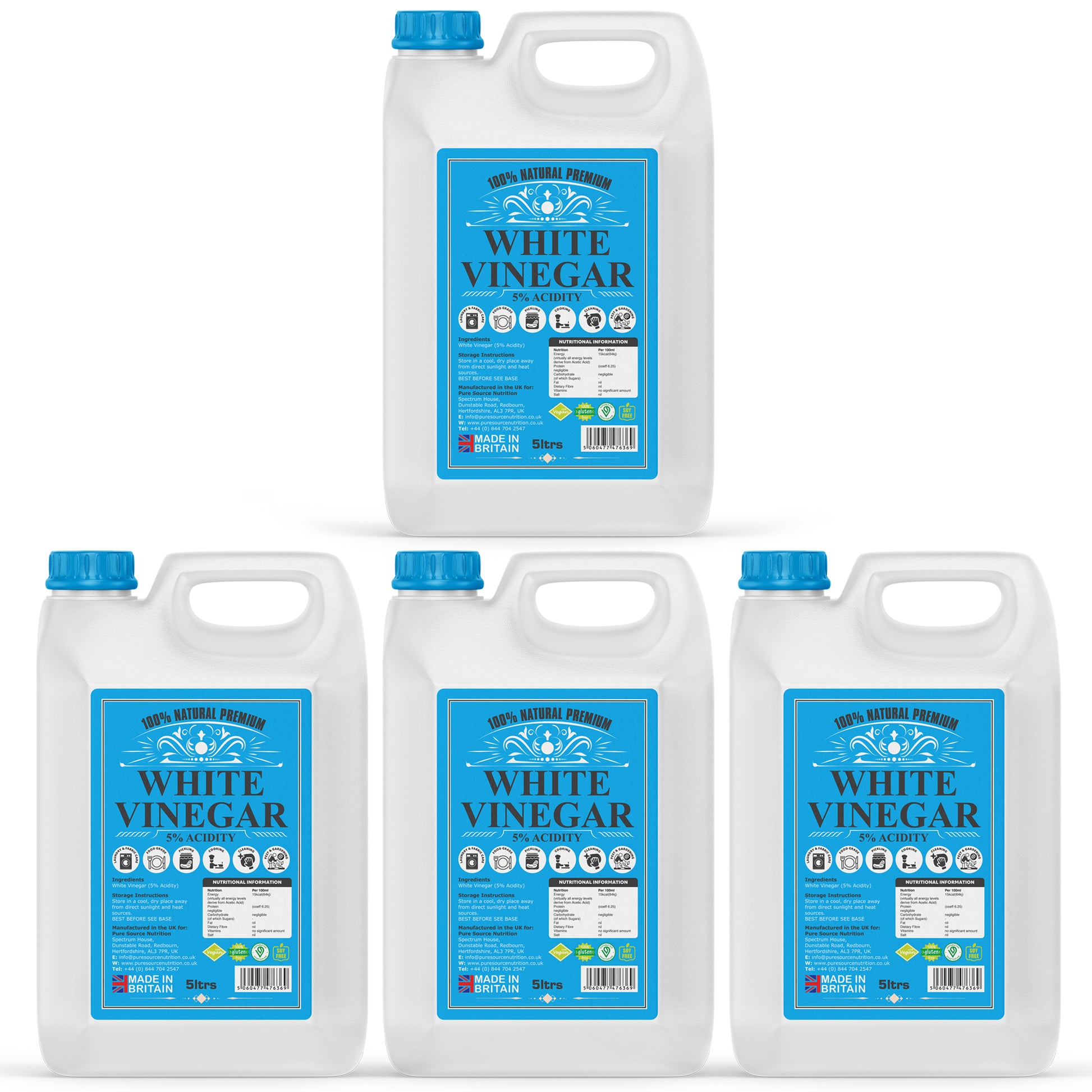 Pure Source Nutrition White Vinegar 5% Strength - Blue Label