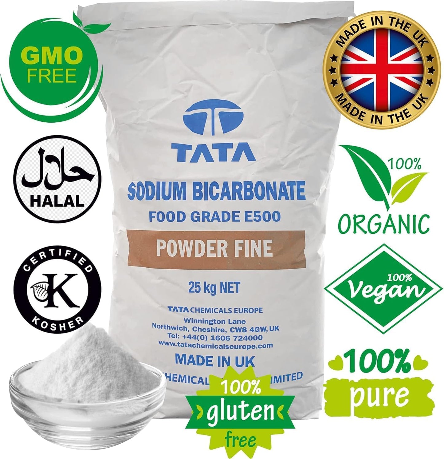Sodium Bicarbonate Food Grade Powder Fine - 25Kg