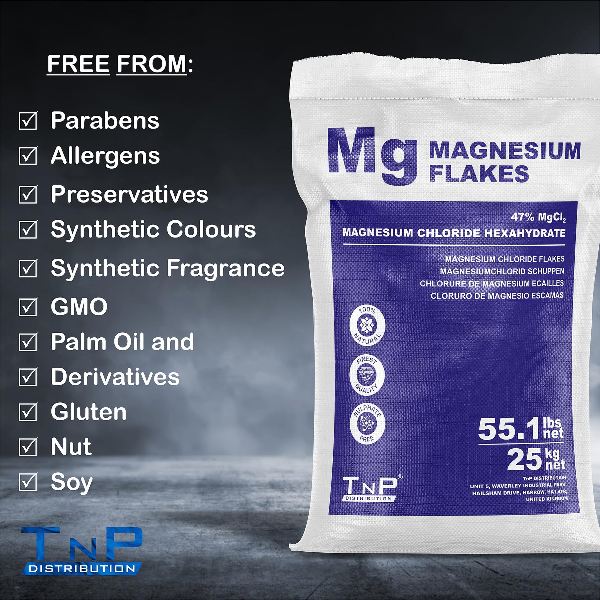 Magnesium Flakes 25Kg