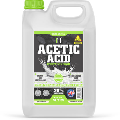 1ne Nutrition White Spirit Vinegar 5Litre - 20% Strength