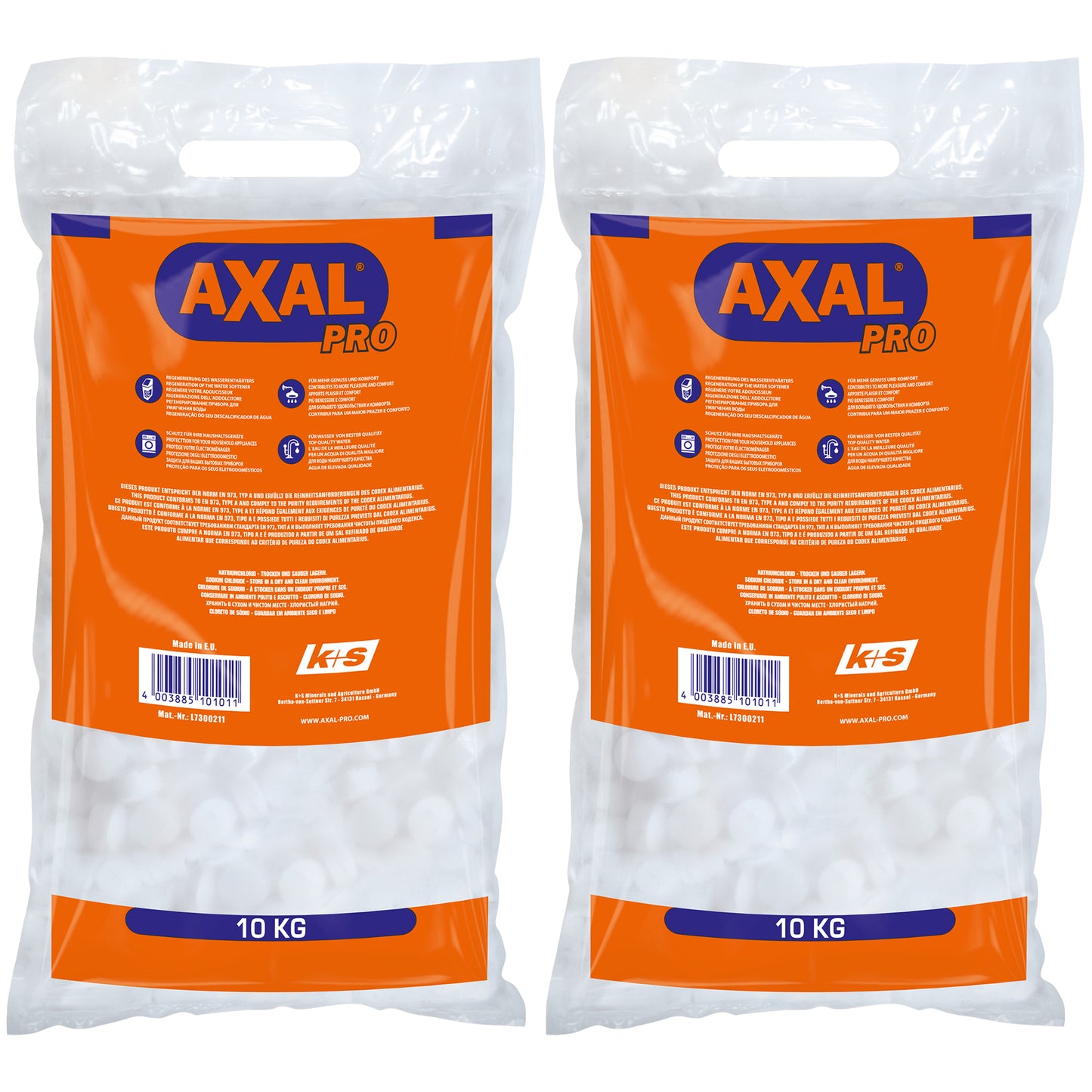 AXAL PRO Vacuum Salt Tablets 10kg Bag