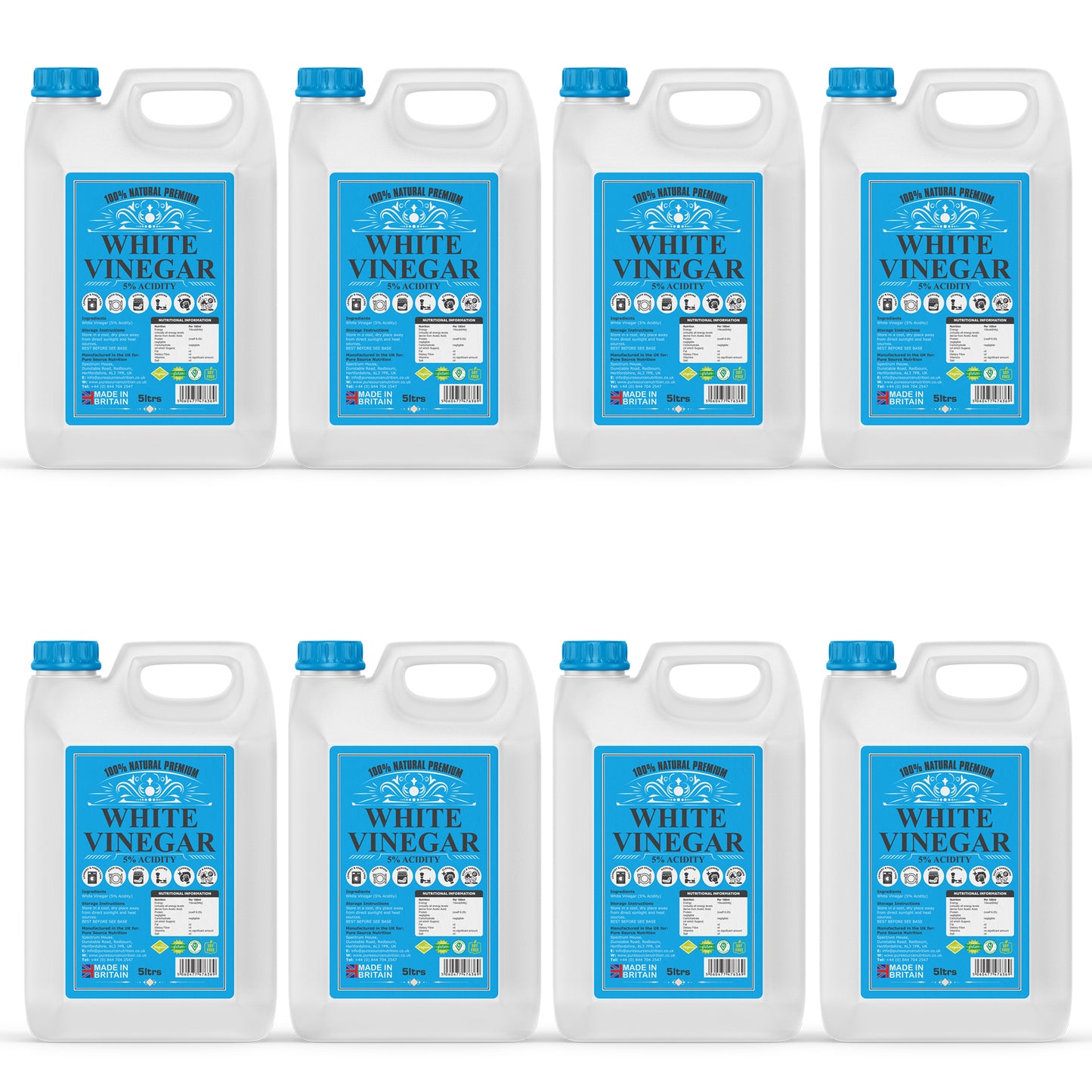 Pure Source Nutrition White Vinegar 5% Strength - Blue Label
