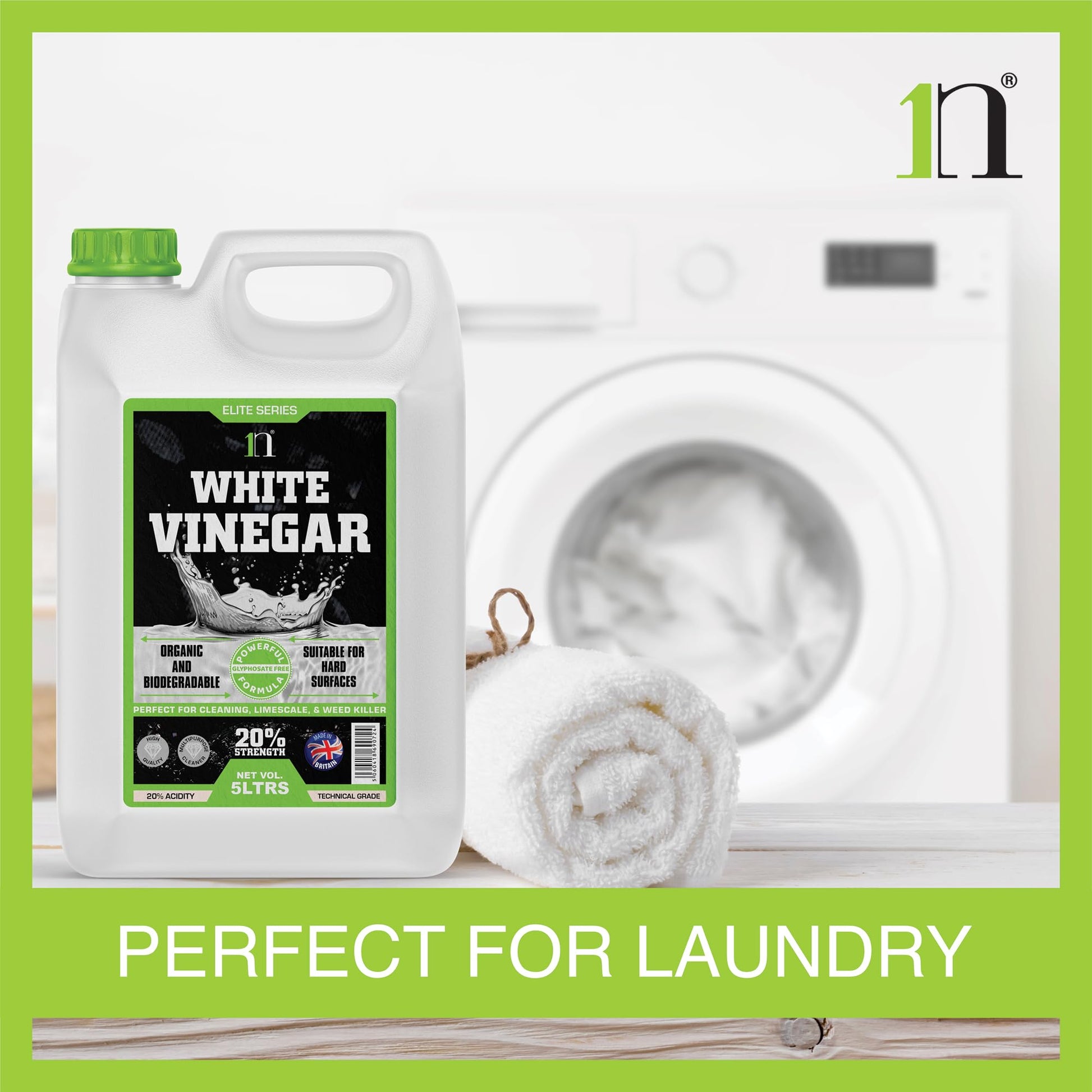 1ne Nutrition White Spirit Vinegar 5Litre - 20% Strength