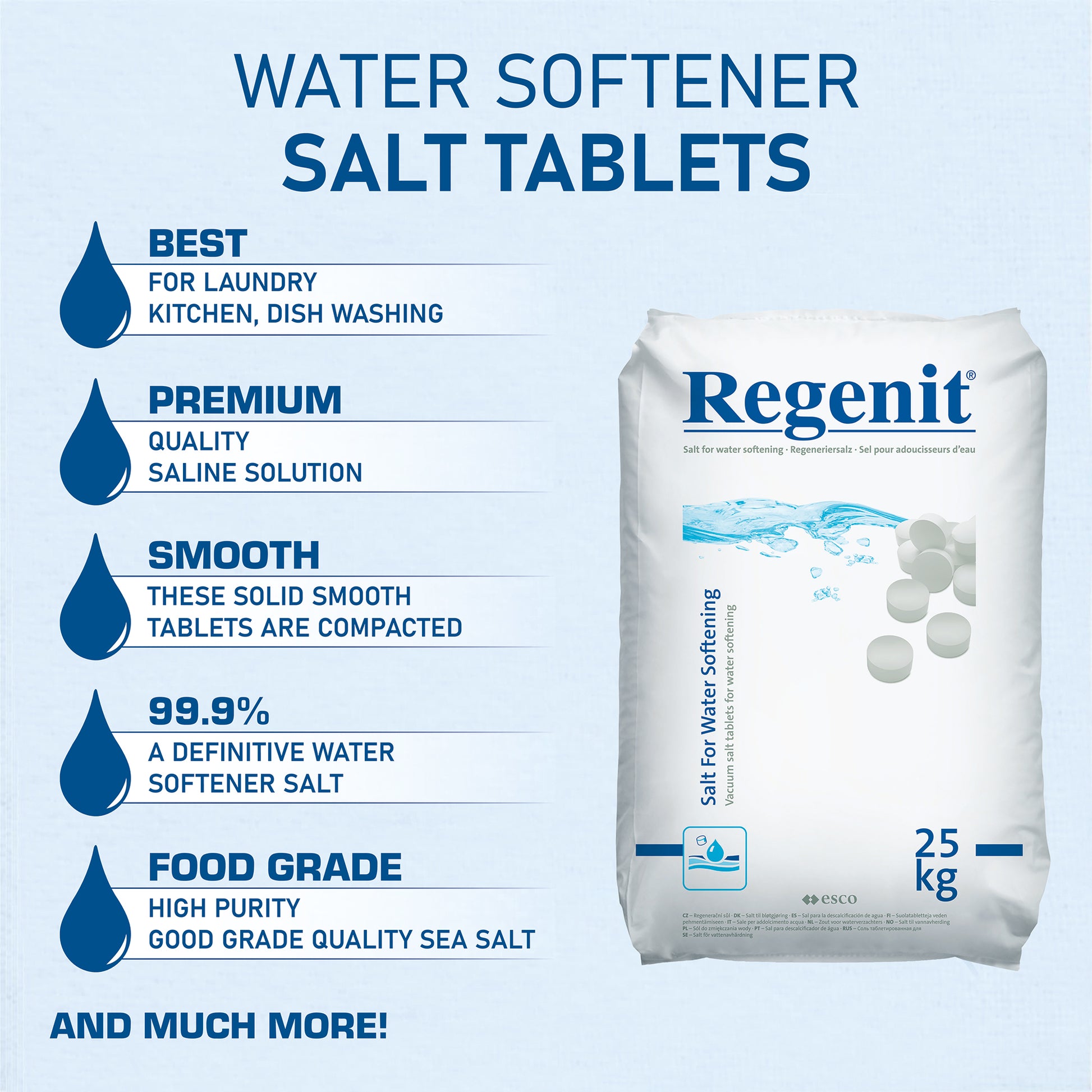 REGENIT Vacuum Salt Tablets 25kg