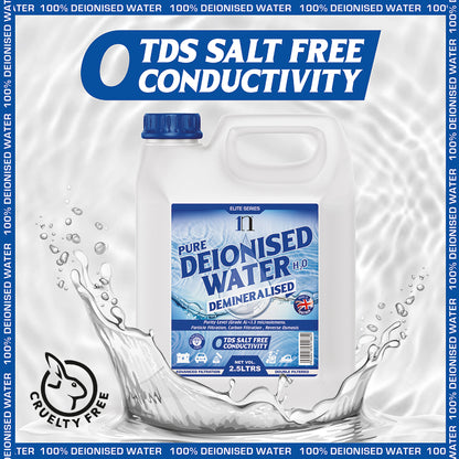 Pure Deionised Water 1L , 2.5L , 5L