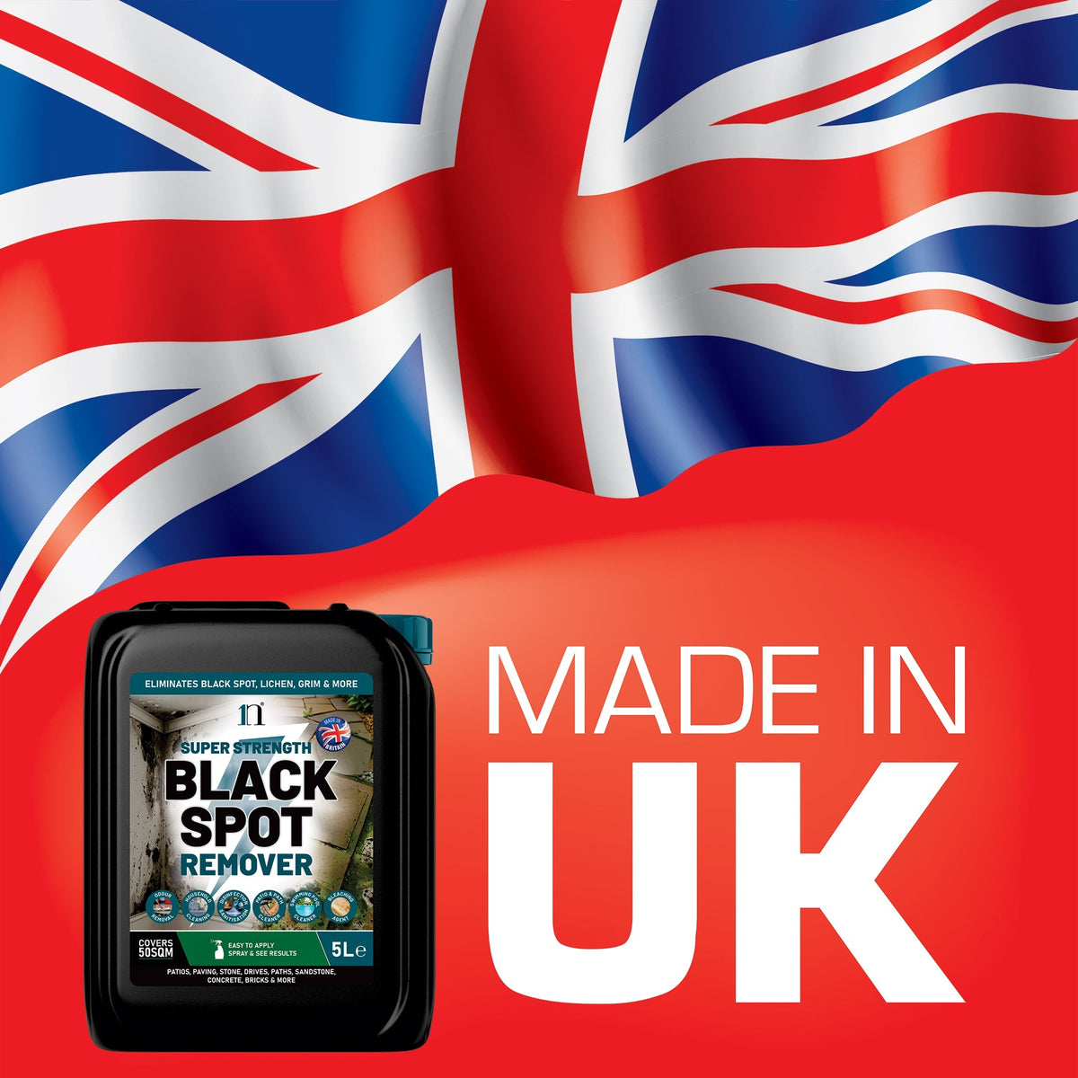 Super Strength Black Spot Remover 5L – Patio, Path & Paving Cleaner