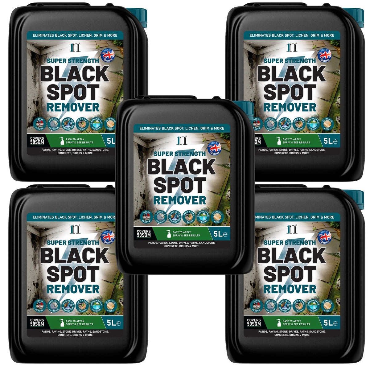 Super Strength Black Spot Remover 5L – Patio, Path & Paving Cleaner