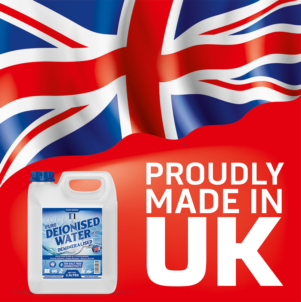 Pure Deionised Water 1L , 2.5L , 5L