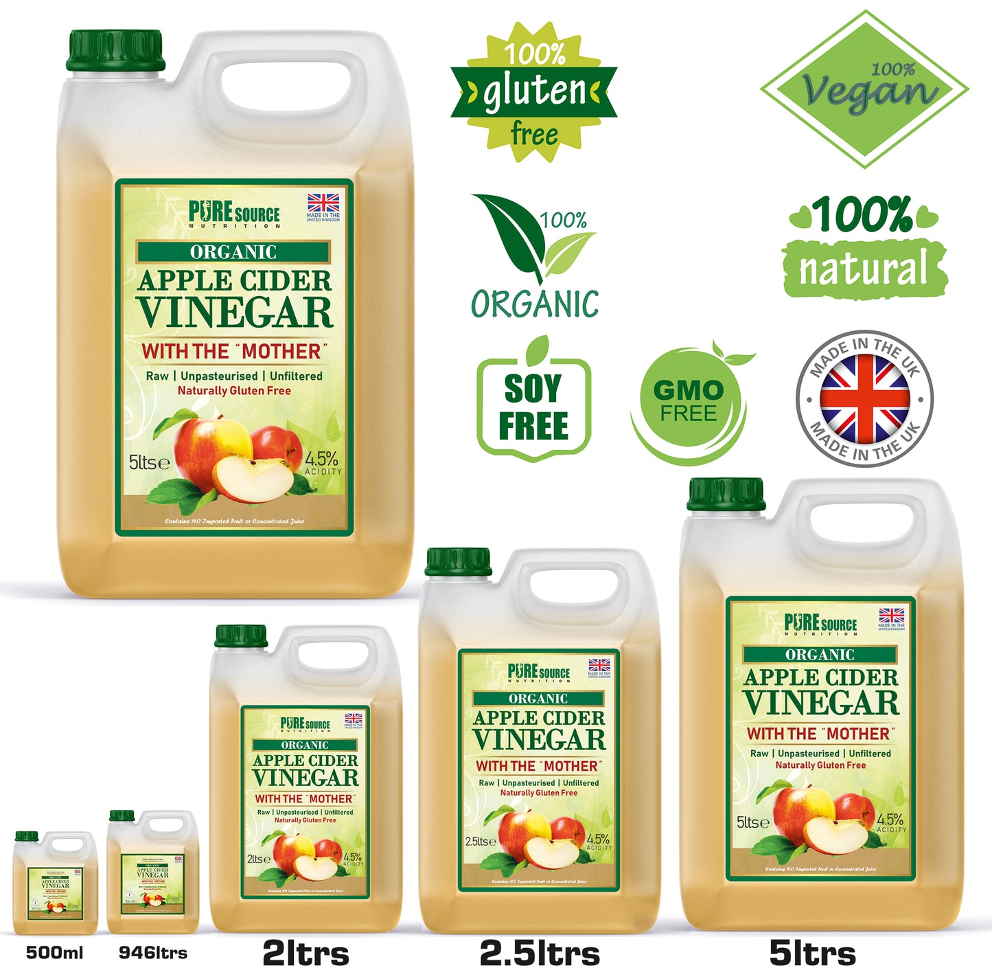 Pure Source Nutrition Apple Cider Vinegar