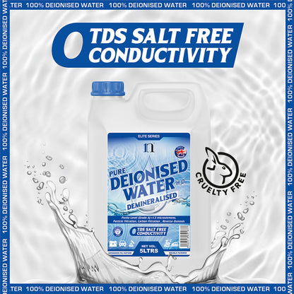Pure Deionised Water 1L , 2.5L , 5L