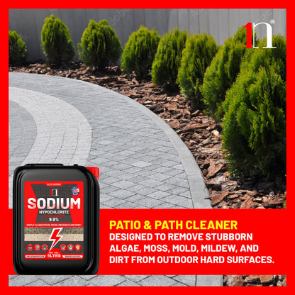1ne Nutrition Patio Cleaner Sodium Hypochlorite 9.9% 5Ltrs