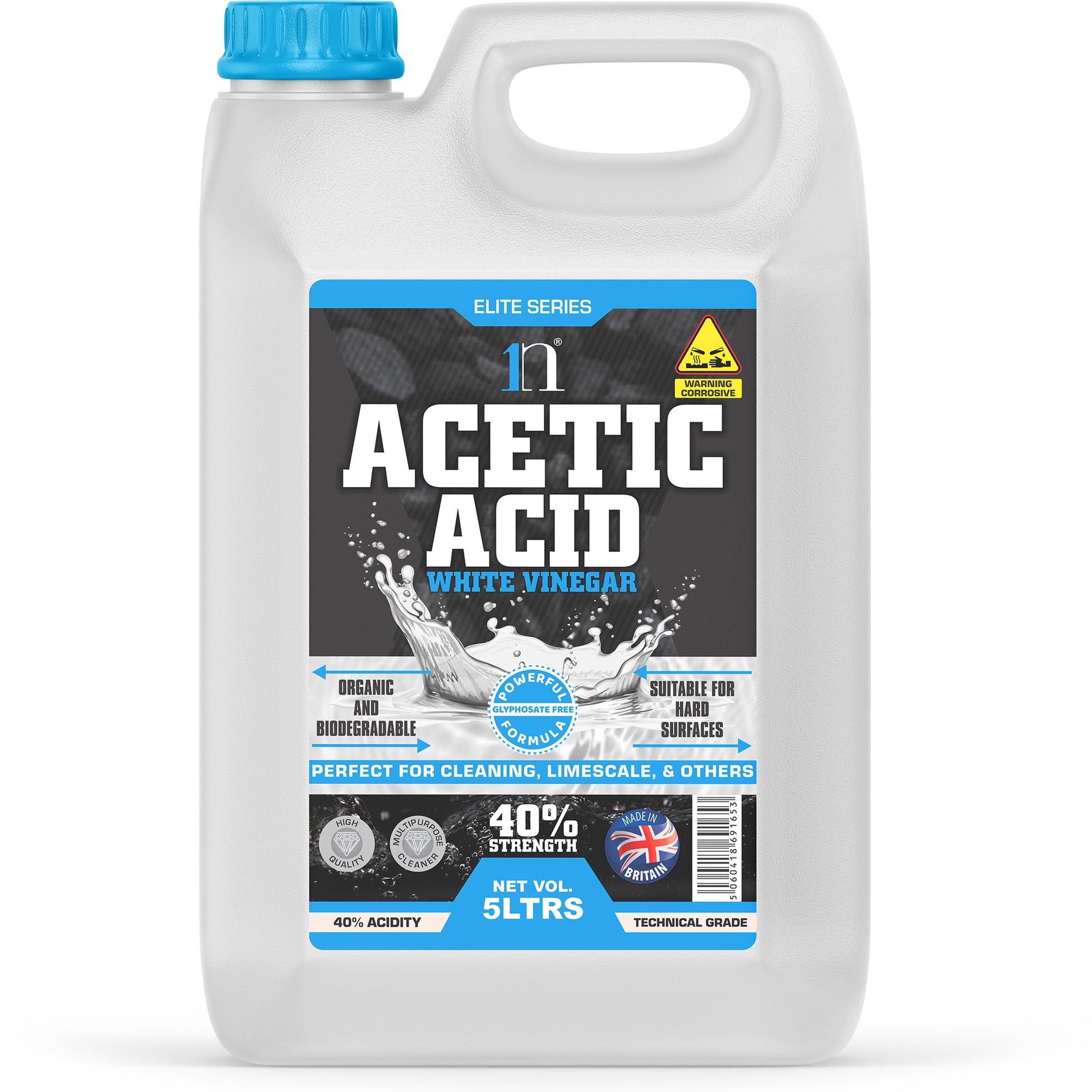 1ne Nutrition White Spirit Vinegar 5Litre - 40% Strength