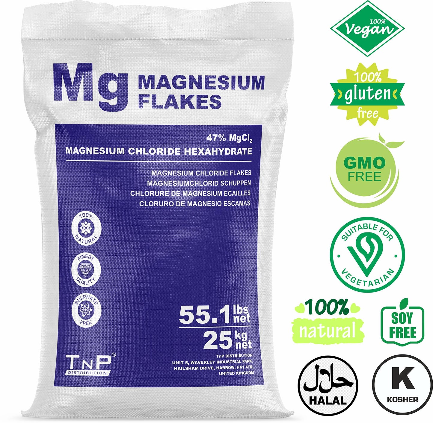 Magnesium Flakes 25Kg